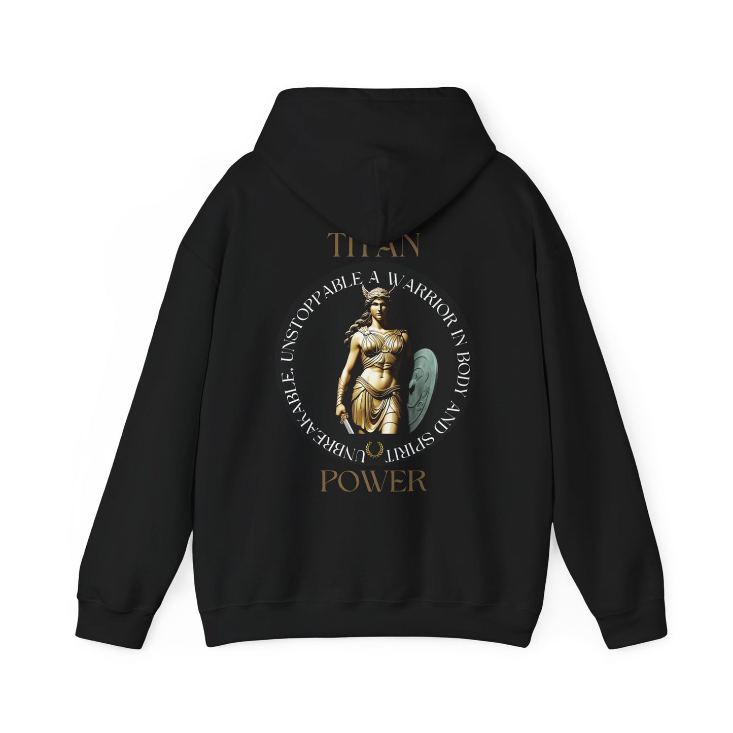 Titanflex Womens Black Warrior Hoodie – Power and Resilience